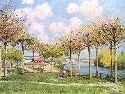Alfred Sisley Die Seine bei Bougival oil on canvas